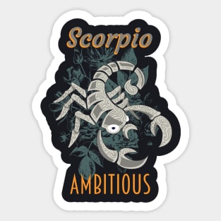 Scorpio sign of the zodiac Sticker